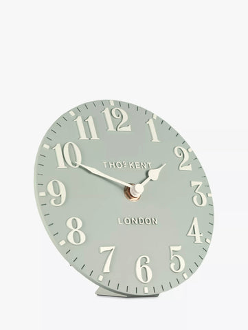 Arabic Mantle Clock Seagrass 15cm