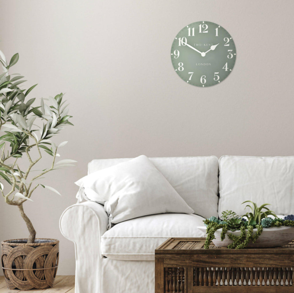 Arabic Wall Clock Seagrass 20”