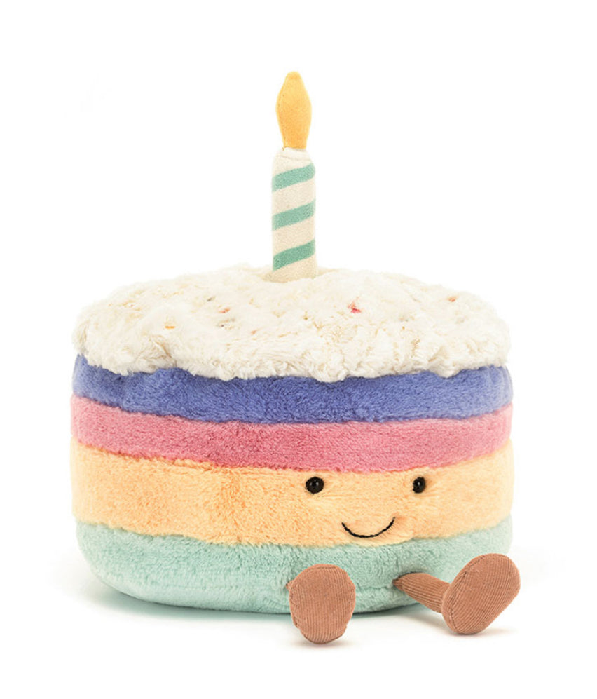 Jellycat Amuseable Rainbow Birthday Cake