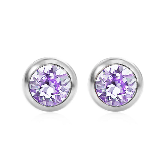 Swarovski Birthstone Earrings June Alexandrite