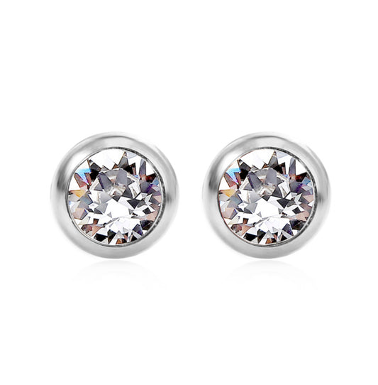 Swarovski Birthstone Earrings April Diamond