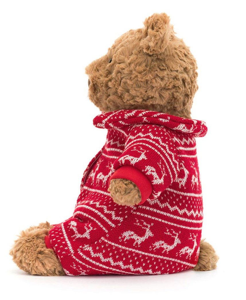 Jellycat Bartholomew Bear Winter Pyjamas