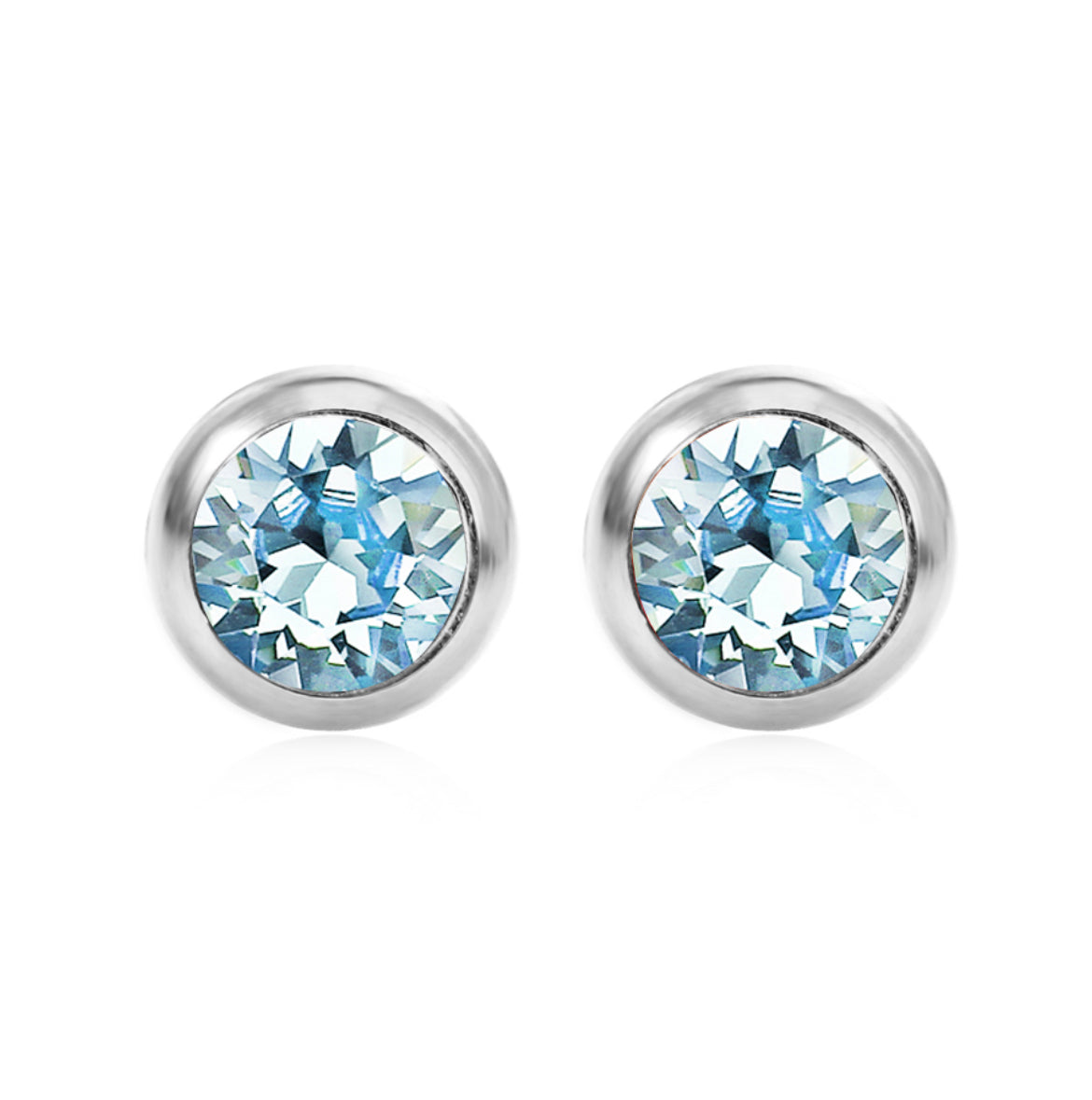 Swarovski Birthstone Earrings March Aquamarine