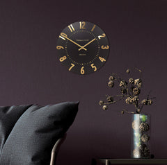 Mulberry Wall Clock Onyx 12”