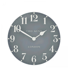 Arabic Wall Clock Flax Blue 20”