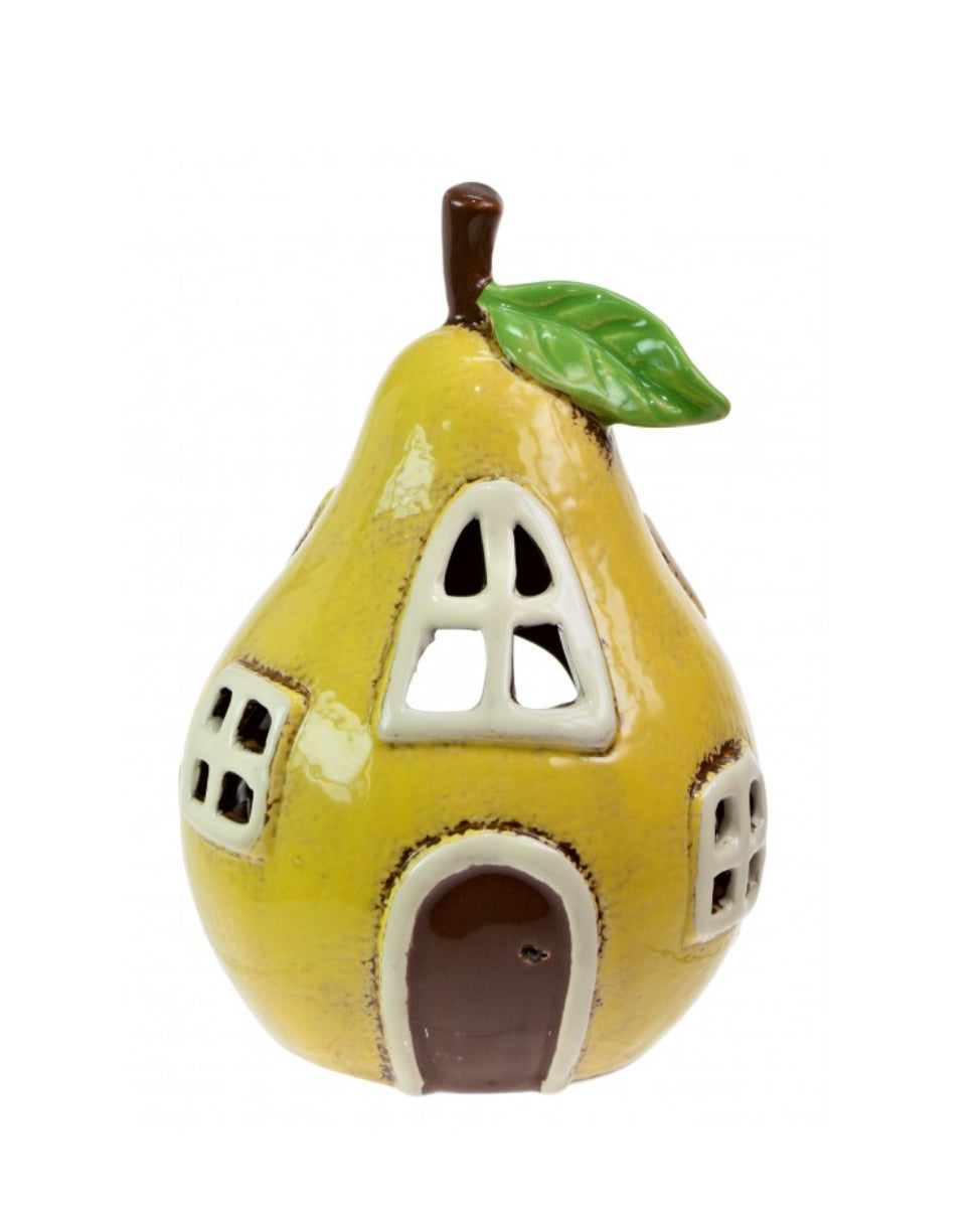 Ceramic Pear Tealight House 5777