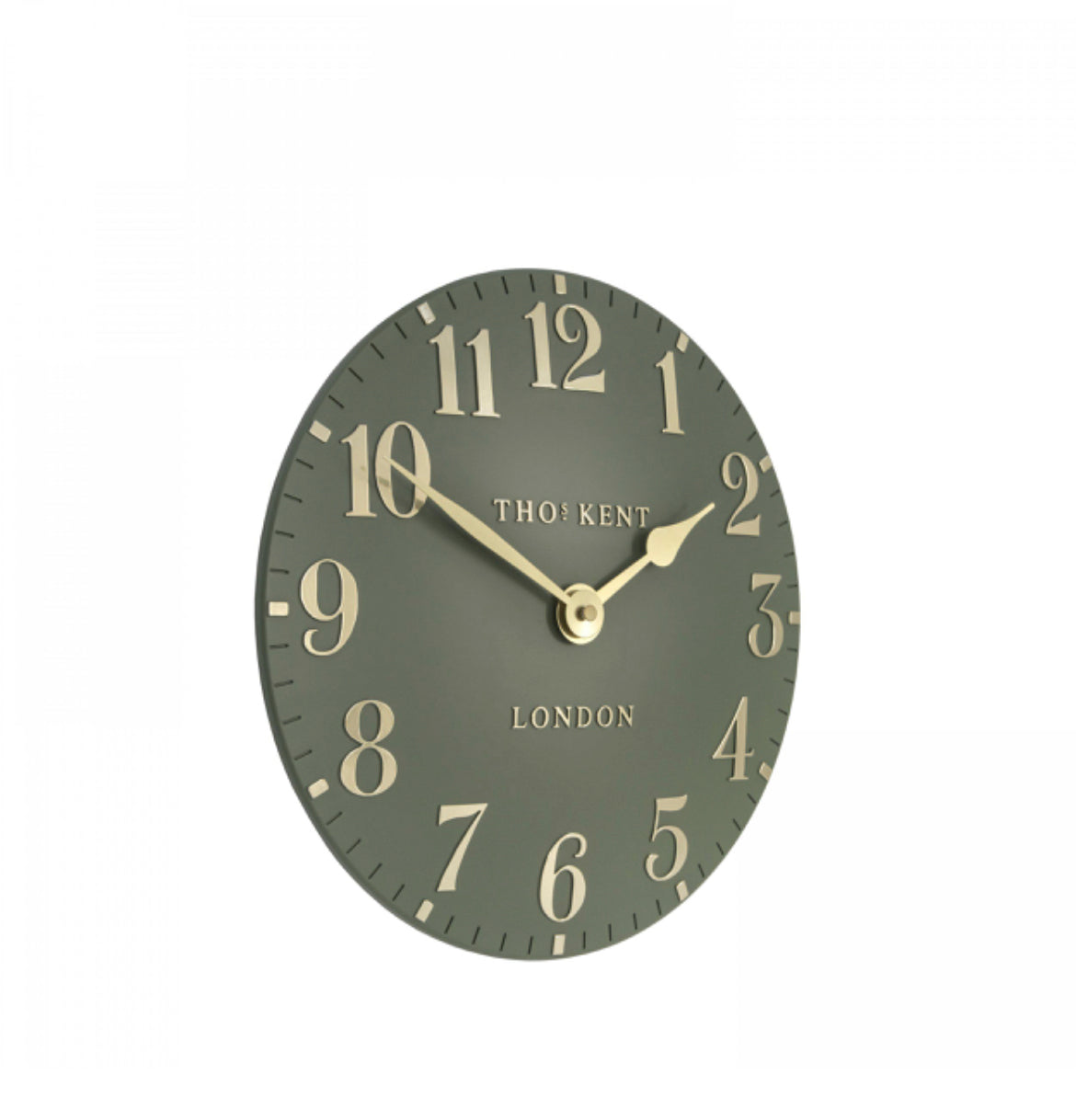 Arabic Wall Clock lichen Green 12”