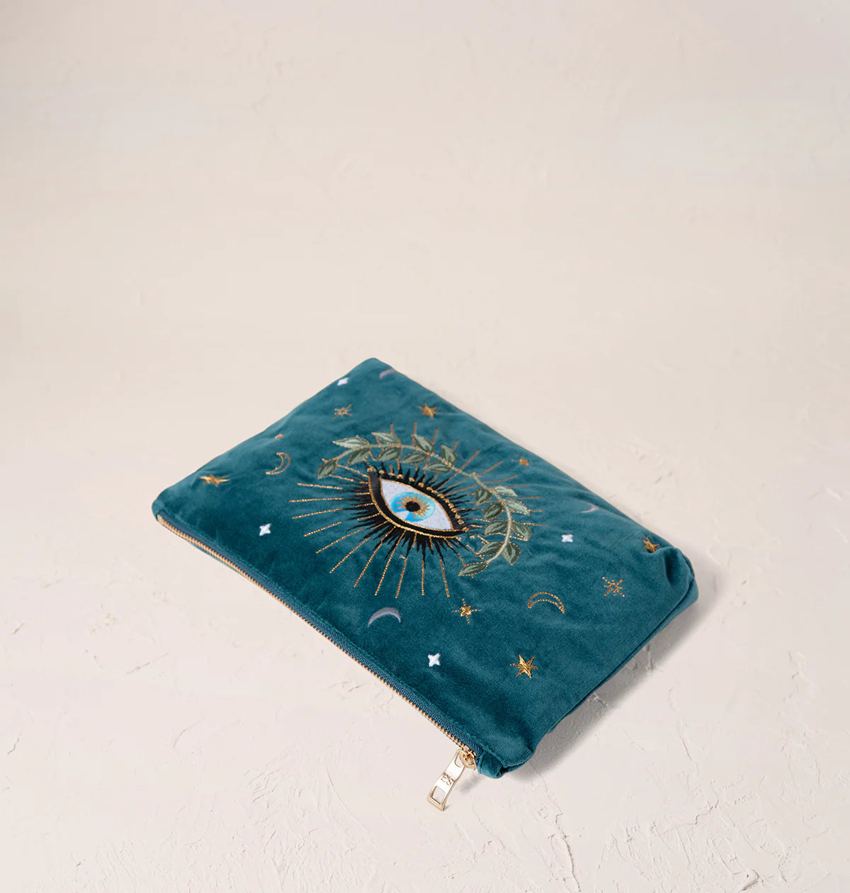 Elizabeth Scarlett - Celestial Eye Ink Blue - Velvet Everyday Pouch