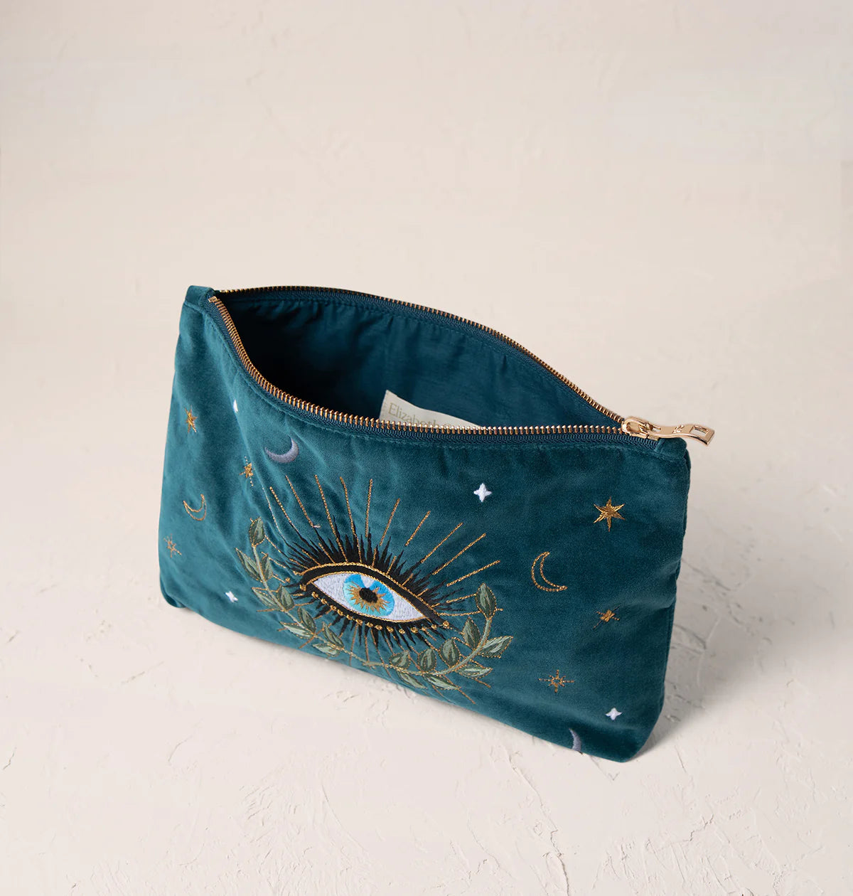 Elizabeth Scarlett - Celestial Eye Ink Blue - Velvet Everyday Pouch