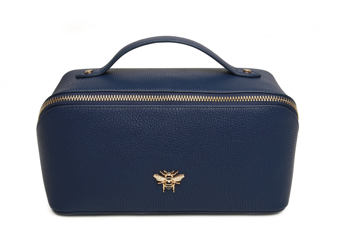 Alice Wheeler Train Case Navy