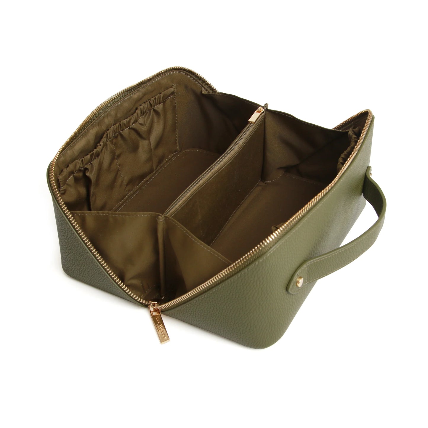 Alice Wheeler Train Case Olive Green