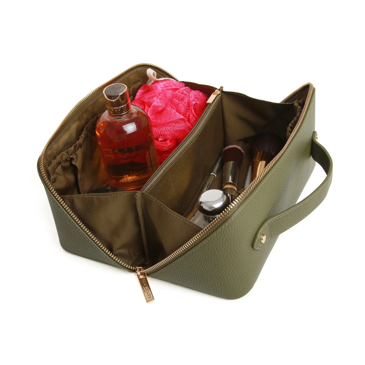 Alice Wheeler Train Case Olive Green
