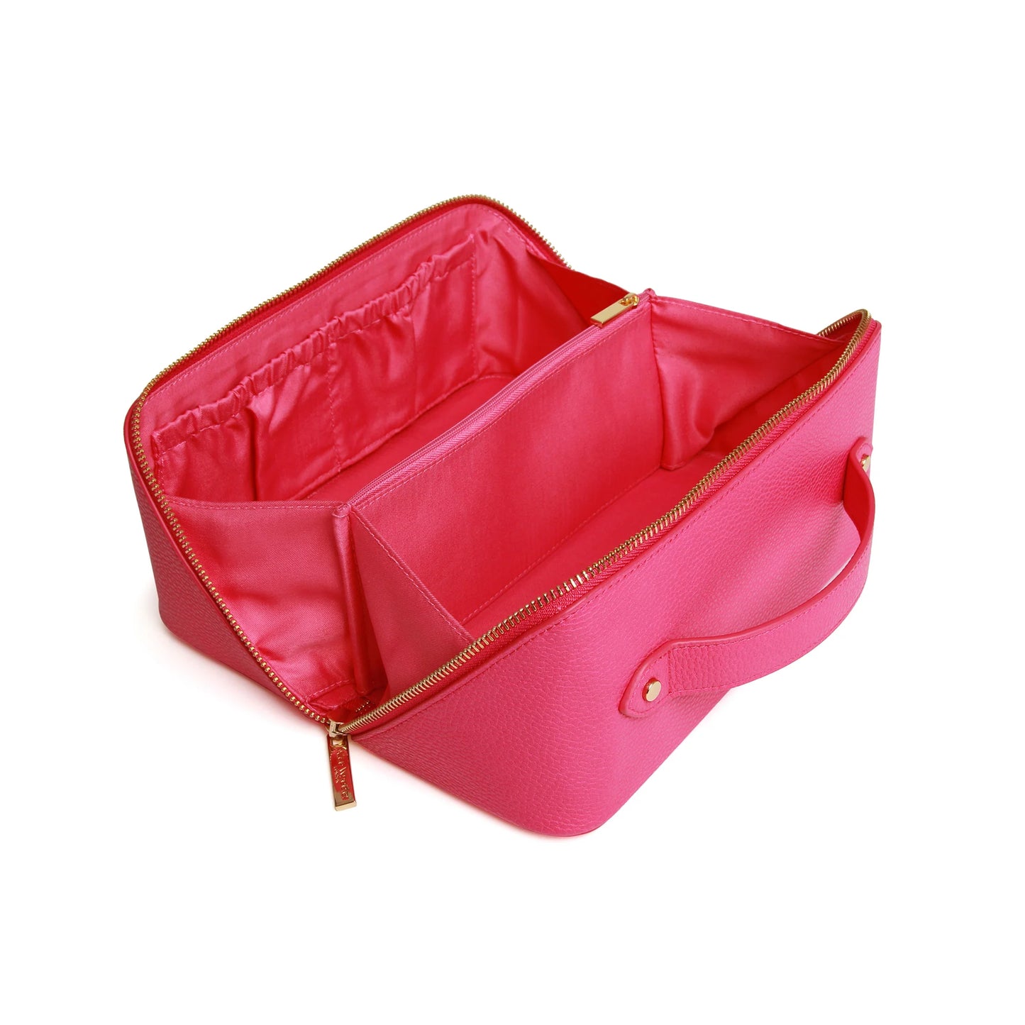 Alice Wheeler Train Case Hot Pink