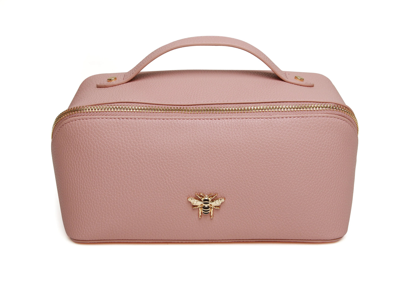 Alice Wheeler Train Case Pink