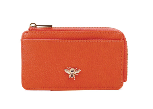Alice Wheeler Bath Coin Card Purse - Orange