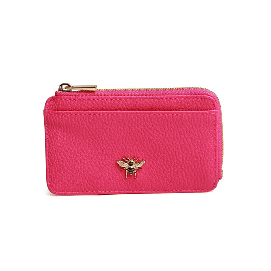 Alice Wheeler Bath Coin Card Purse - Hot Pink