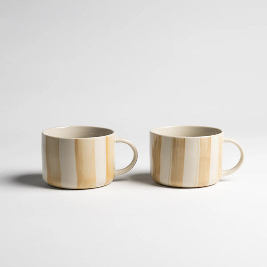 Kindred Cornflower Mug - Brushed Mustard Yellow - Large (Set of 2)