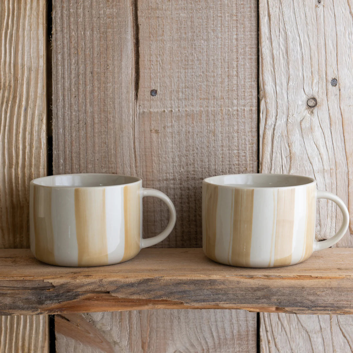 Kindred Cornflower Mug - Brushed Mustard Yellow - Large (Set of 2)