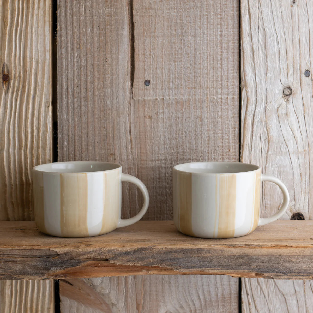 Kindred Cornflower Mug - Brushed Mustard - Medium (Set of 2)