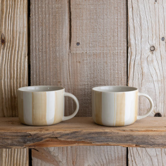 Kindred Cornflower Mug - Brushed Mustard - Medium (Set of 2)