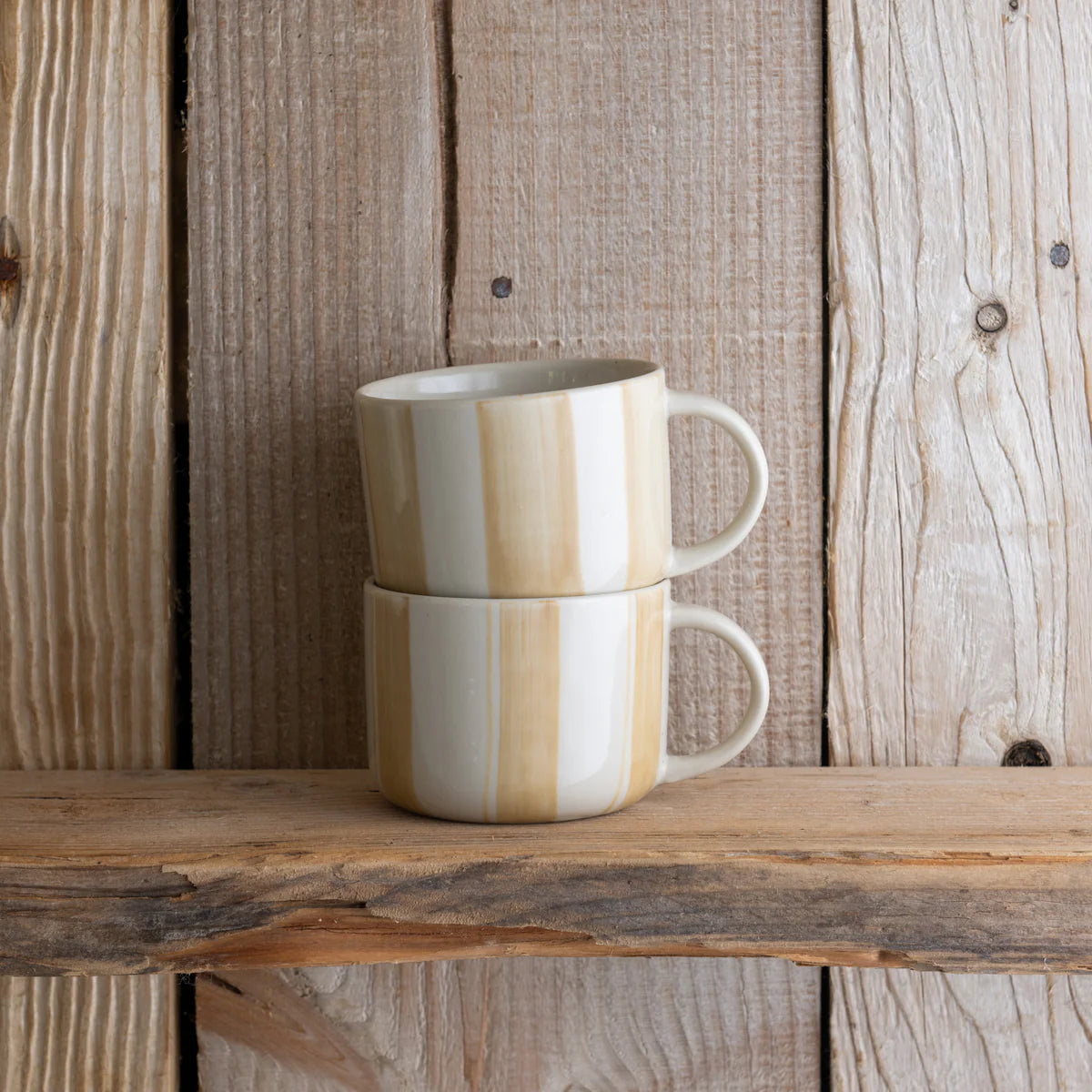 Kindred Cornflower Mug - Brushed Mustard - Medium (Set of 2)