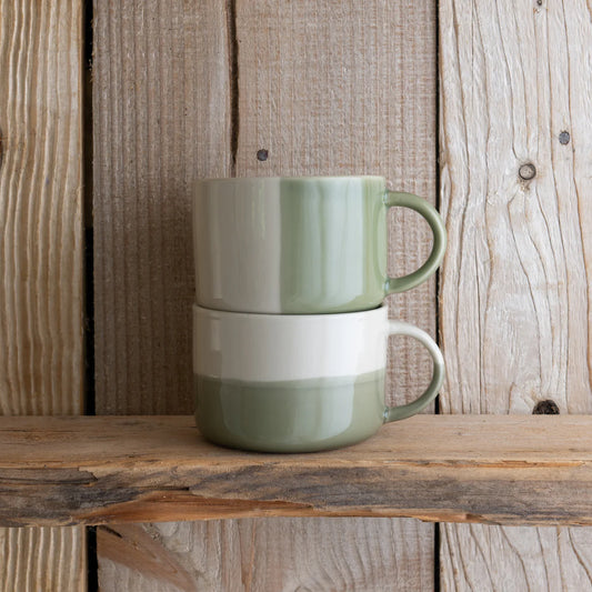 Kindred Rue Mug - Sage Green - Large (Set of 2)