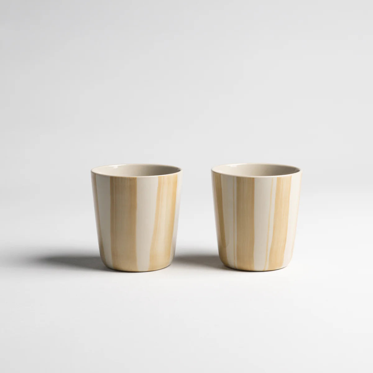 Kindred Cornflower Beaker - Brushed Mustard - Large (Set of 2)