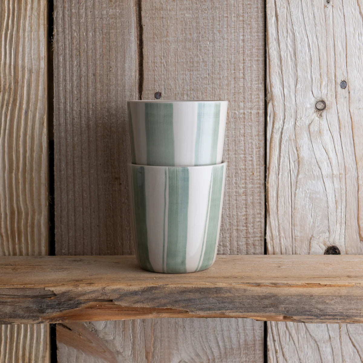 Kindred Cornflower Beaker - Brushed Sage Green - Large (Set of 2)