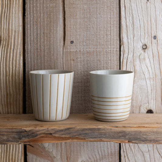 Kindred Sorrel Beaker - Brushed Mustard - Large (Set of 2)
