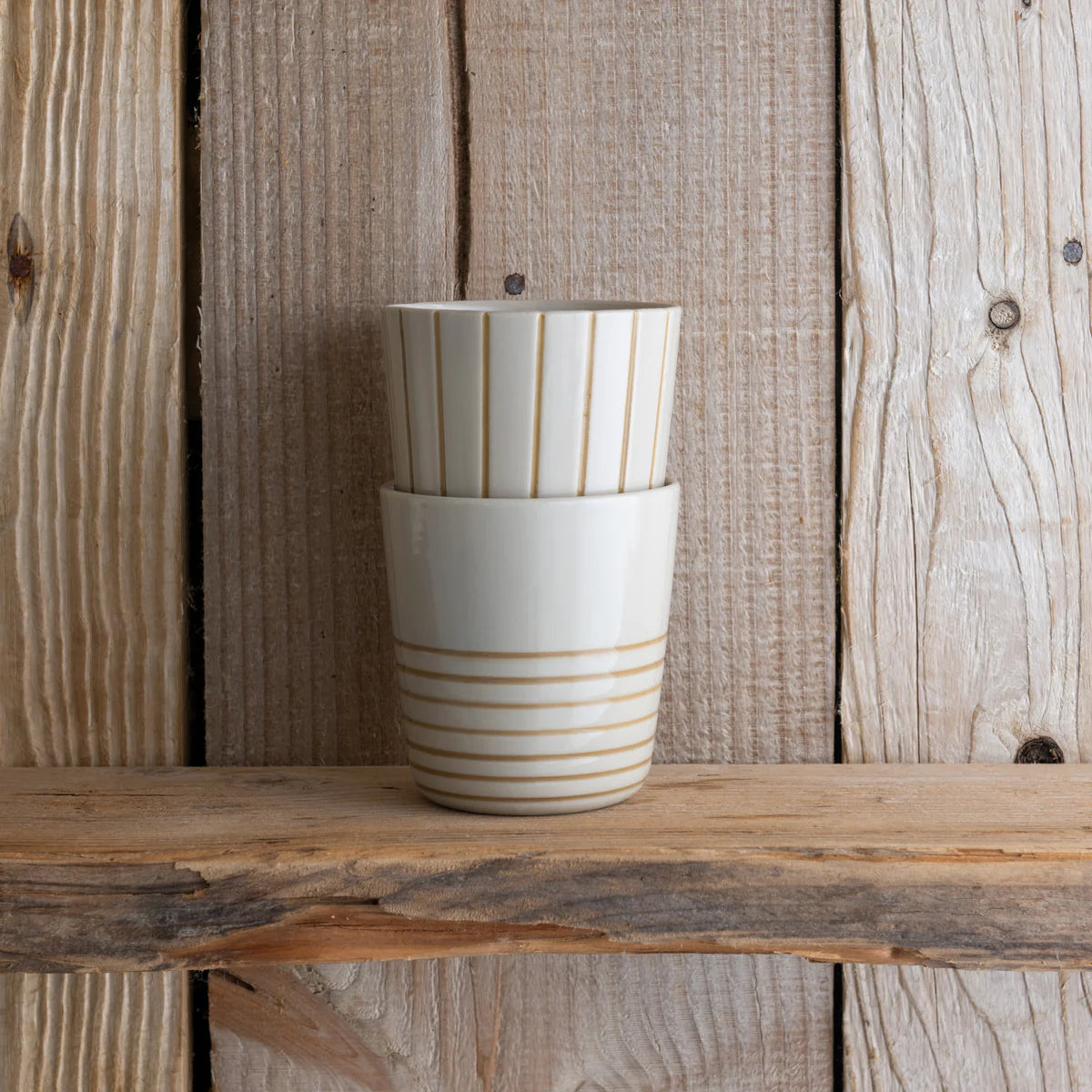 Kindred Sorrel Beaker - Brushed Mustard - Large (Set of 2)