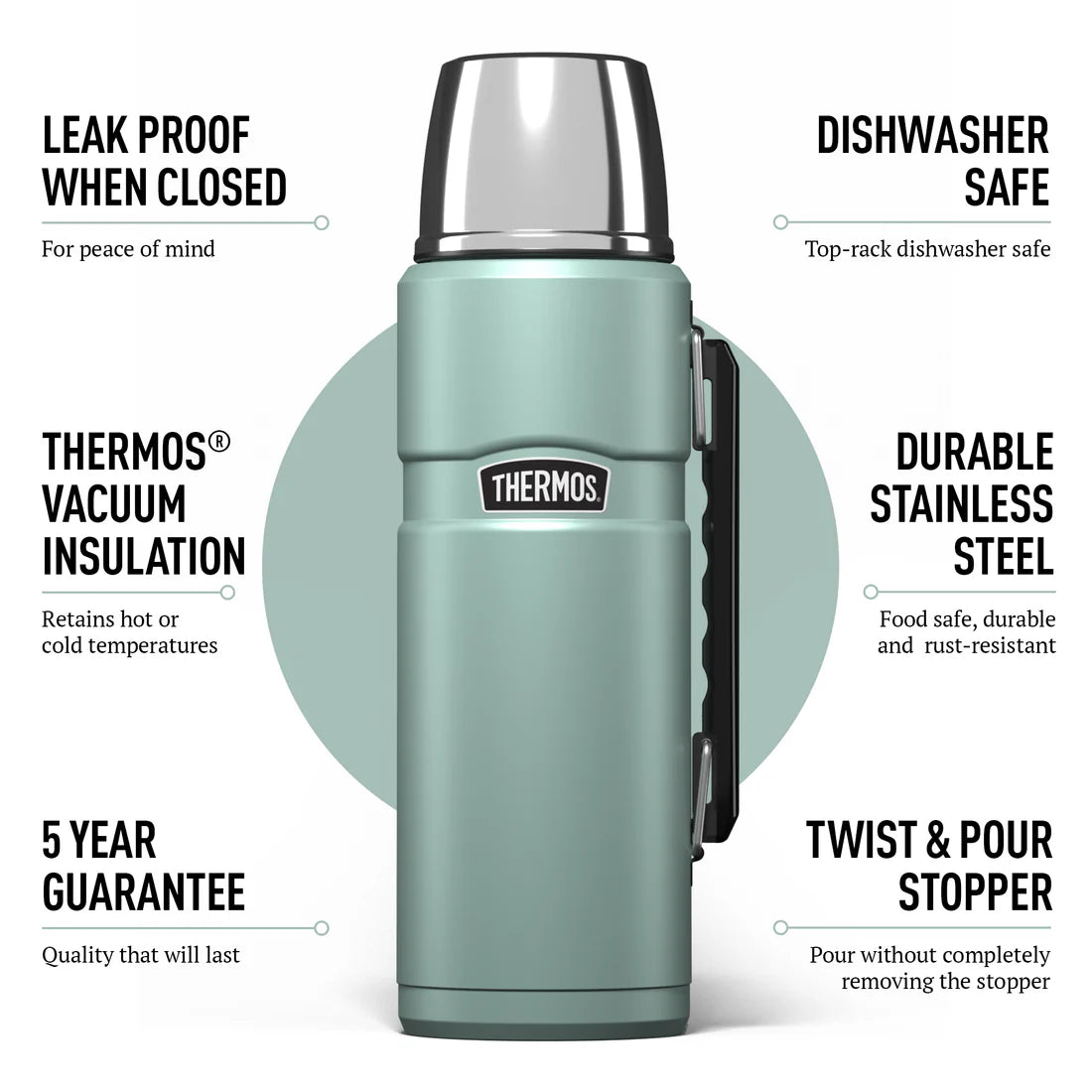 Thermos Stainless King Flask 1.2L Duck Egg