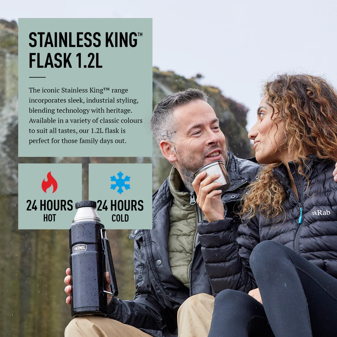 Thermos Stainless King Flask 1.2L Duck Egg