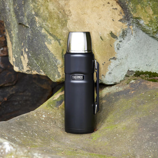 Thermos Stainless King Flask 1.2L Matt Black