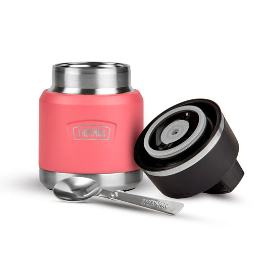 Thermos Icon Food Flask With Handle - Coral
