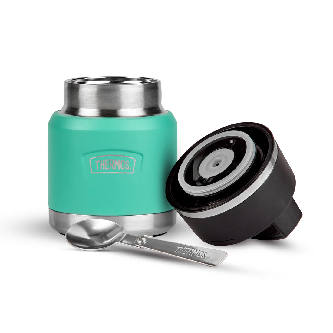 Thermos Icon Food Flask With Handle - Aqua Blue