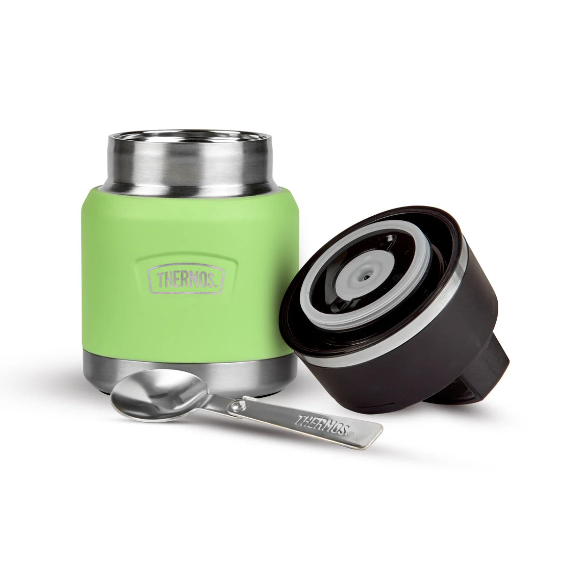 Thermos Icon Food Flask With Handle - Lime Green