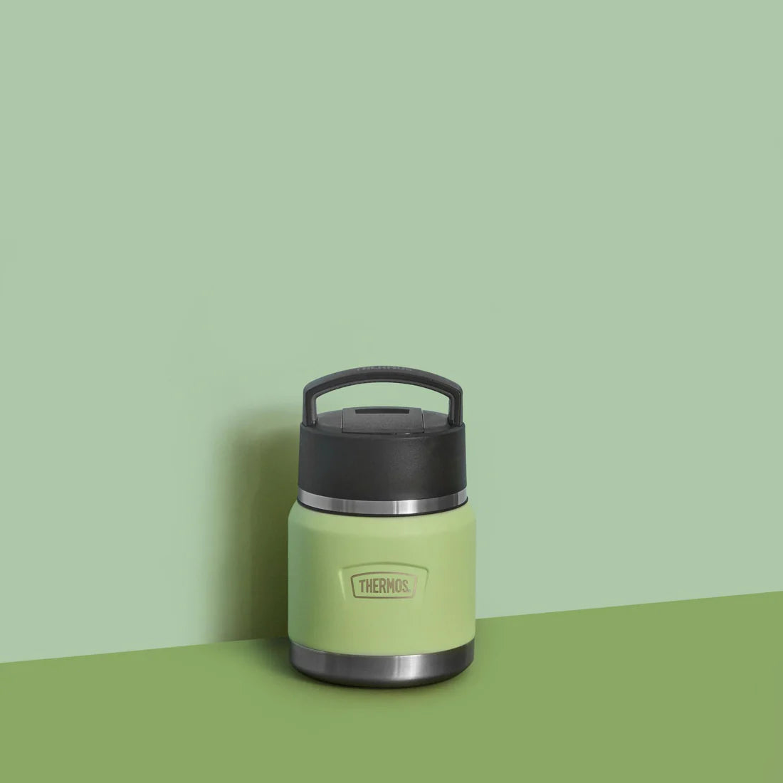 Thermos Icon Food Flask With Handle - Lime Green