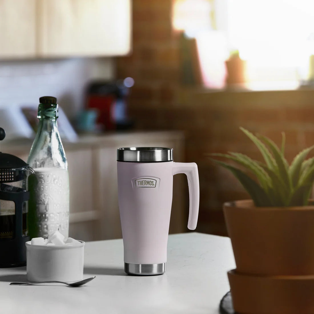 Thermos Icon Travel Mug 470ml - Peony Pink
