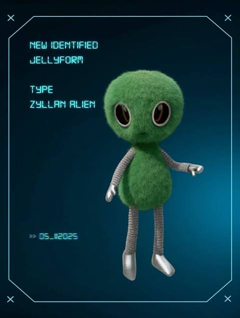 Jellycat Zyllan Alien - Space Range