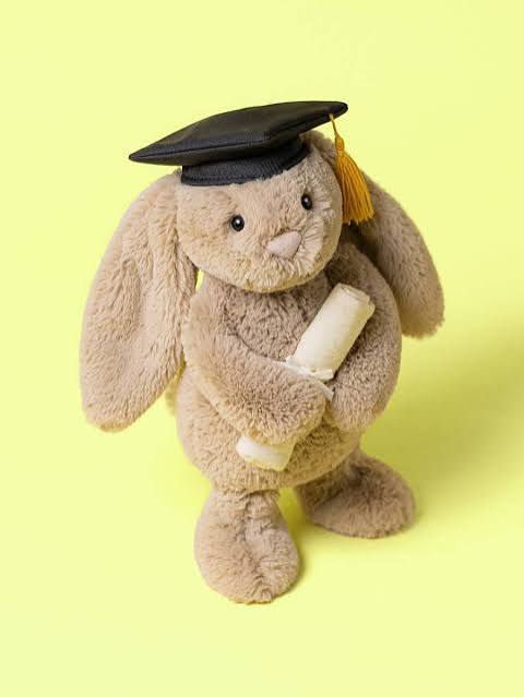 Jellycat Bashful Bunny Graduation Outfit