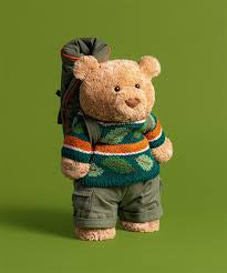 Jellycat Bartholomew Bear Hiking Outfit