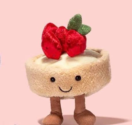 Jellycat Amuseables Fleurette Tarte Aux Fraises