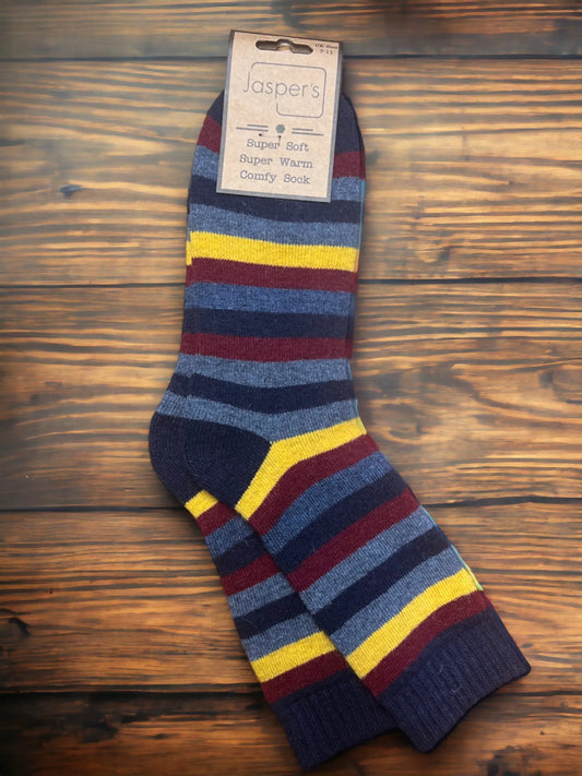 Jasper’s Comfy Socks 7-11 Multi Striped JS910