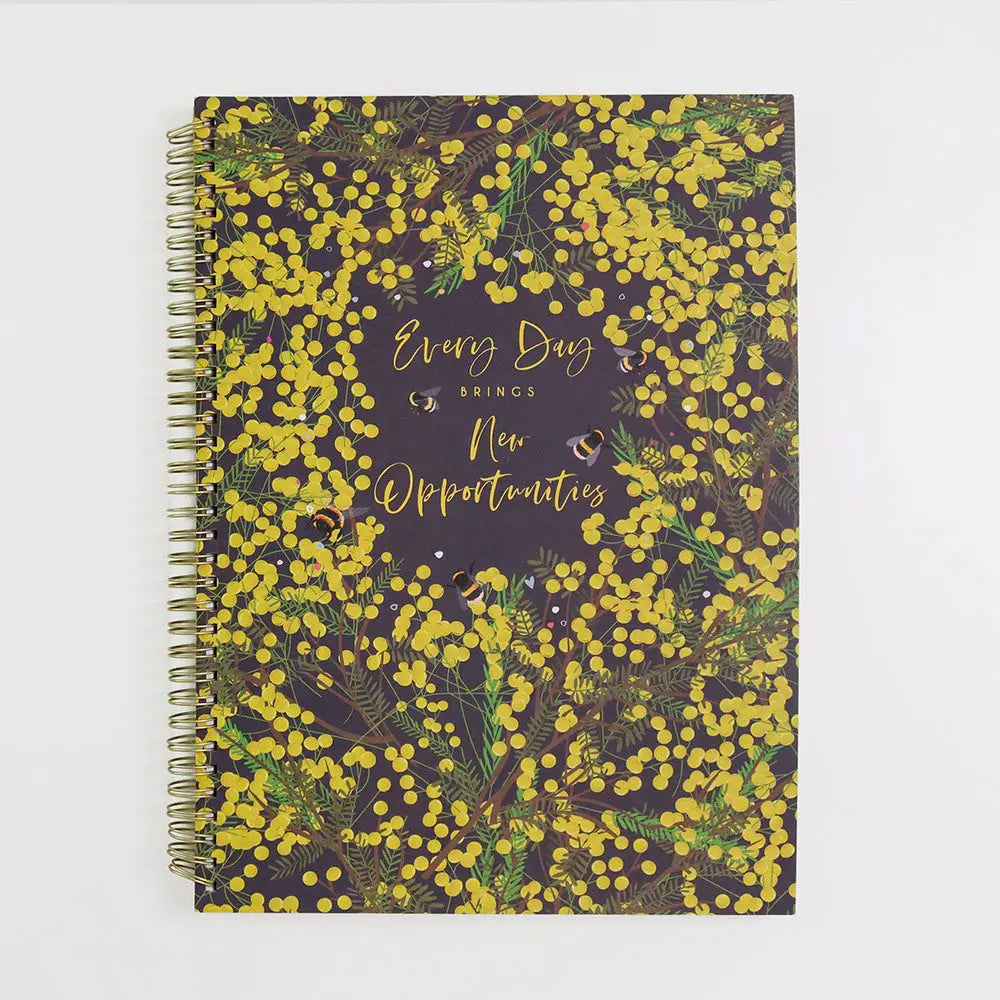 Mimosa Spiral A4 Notebook