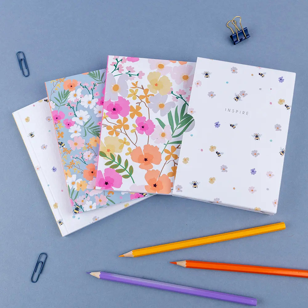 Bees & Flowers Set of 3 Boxed Notebooks