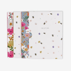 Bees & Flowers Set of 3 Boxed Notebooks