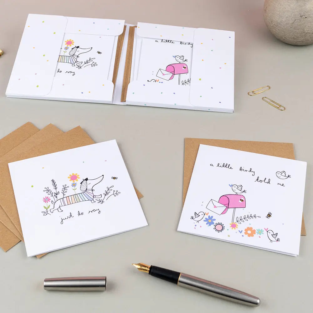 Sausage Dog Notecard Packs