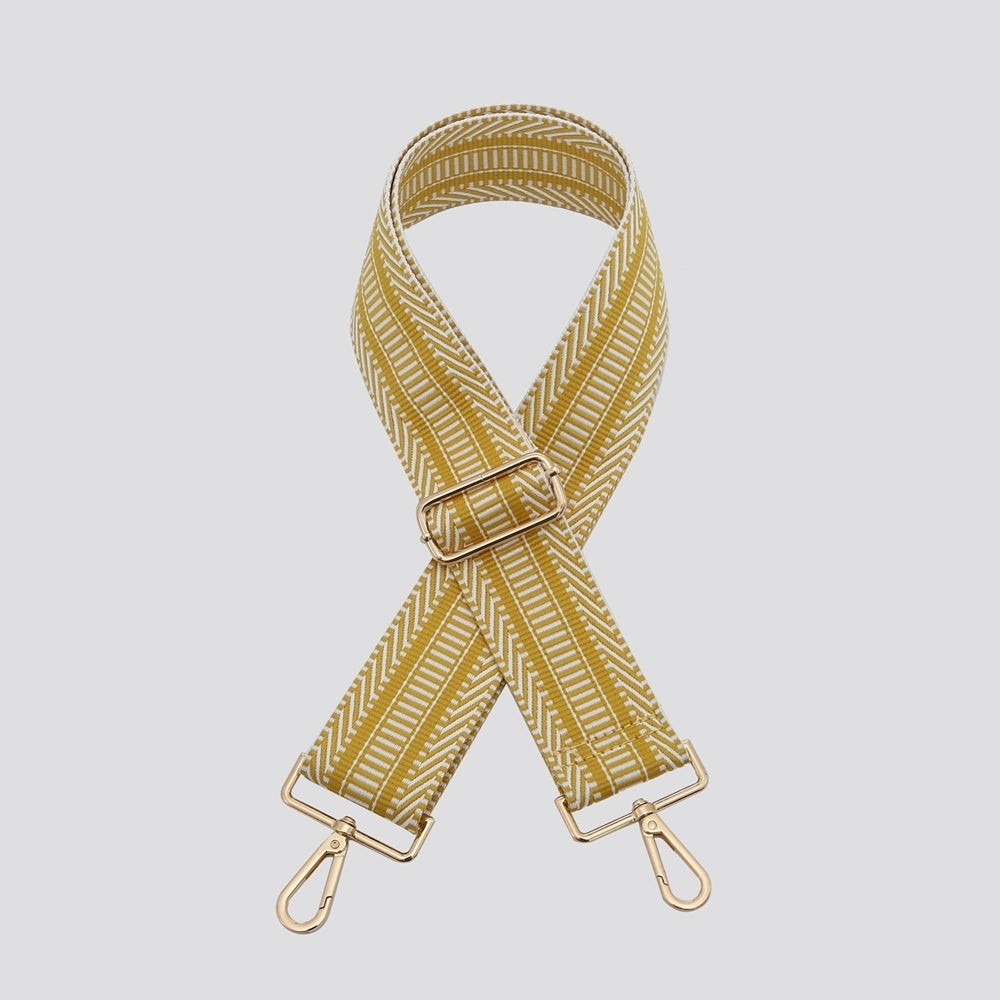 Crossbody Strap Yellow Lined