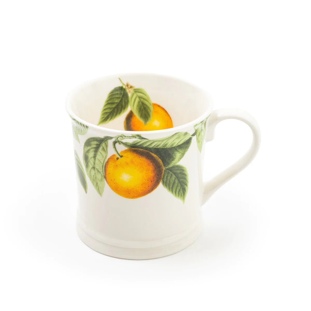 Orange Blossom Tankard Mug White