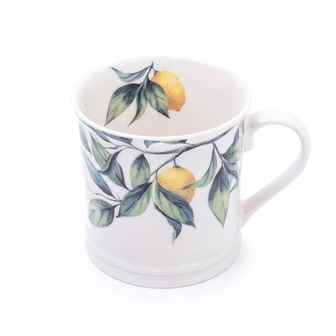 Mediterranean Lemon Tankard Mug White